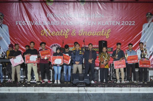 Festival Band Klaten Jadi Ajang Sosialisasi Gempur Rokok Ilegal